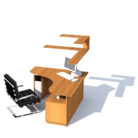 Corner office 3D Object | FREE Artlantis Objects Download